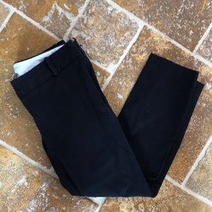 Jcrew size 2 petite stretchy black ankle work pant